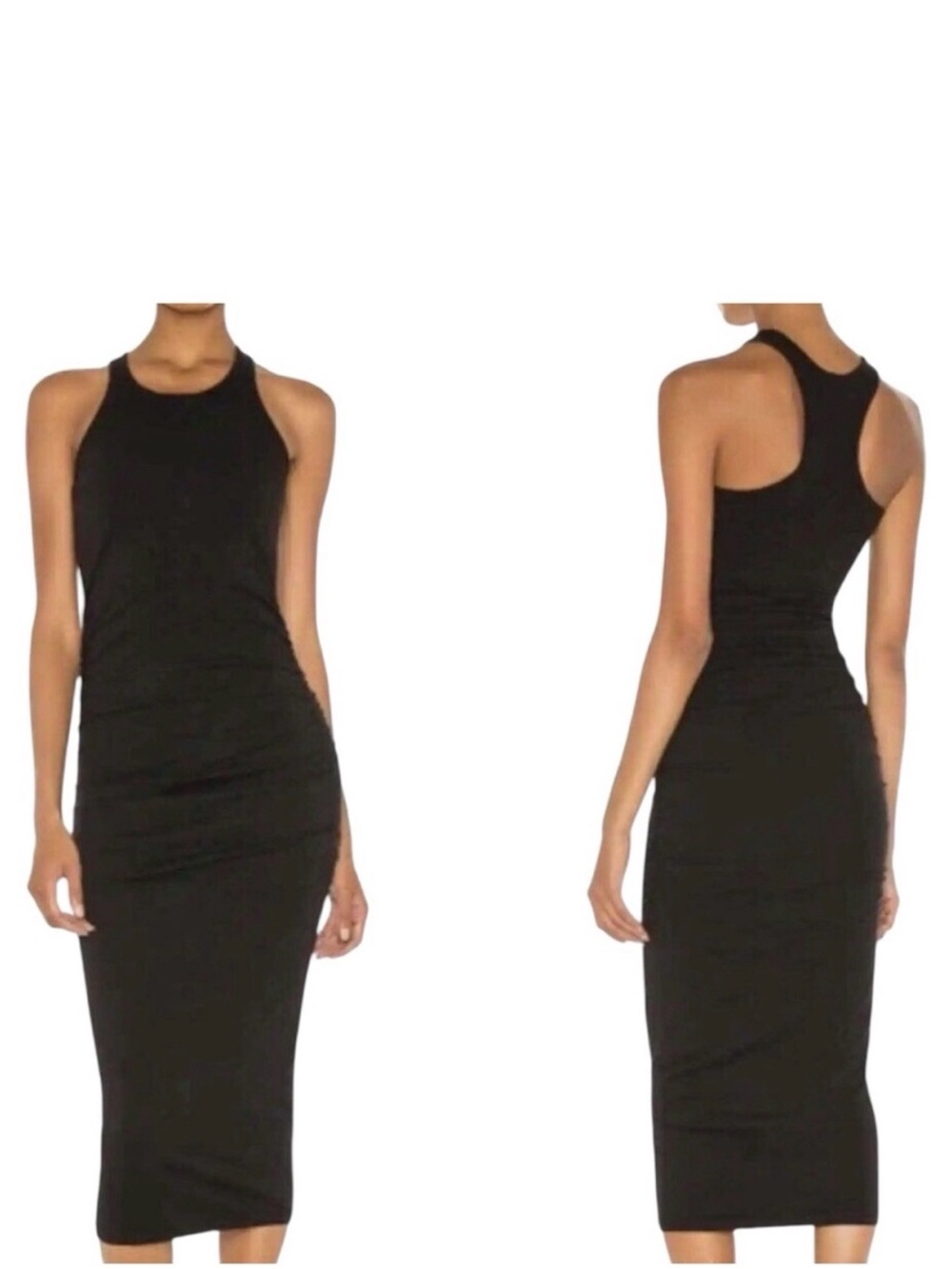 Michael Stars Black Scoop Racerback Dress